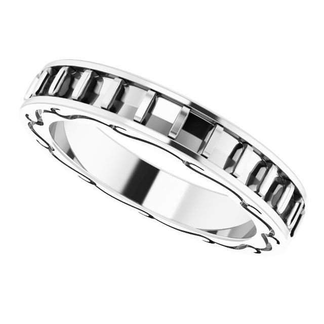 1 mm Round Eternity Band Mounting Size 8.5 view 5