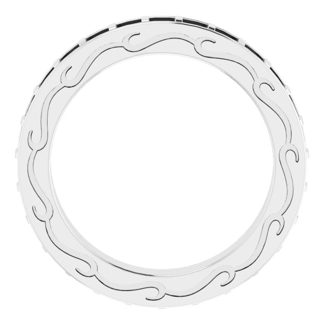 1 mm Round Eternity Band Mounting Size 8.5 view 2