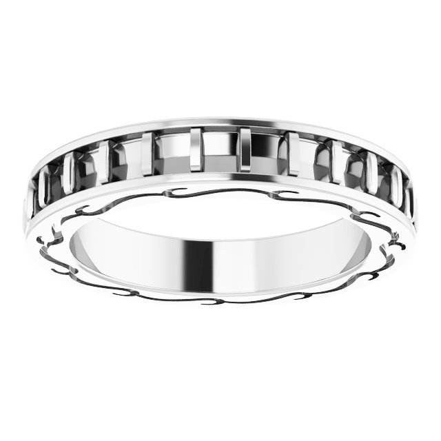 1 mm Round Eternity Band Mounting Size 8.5 view 3