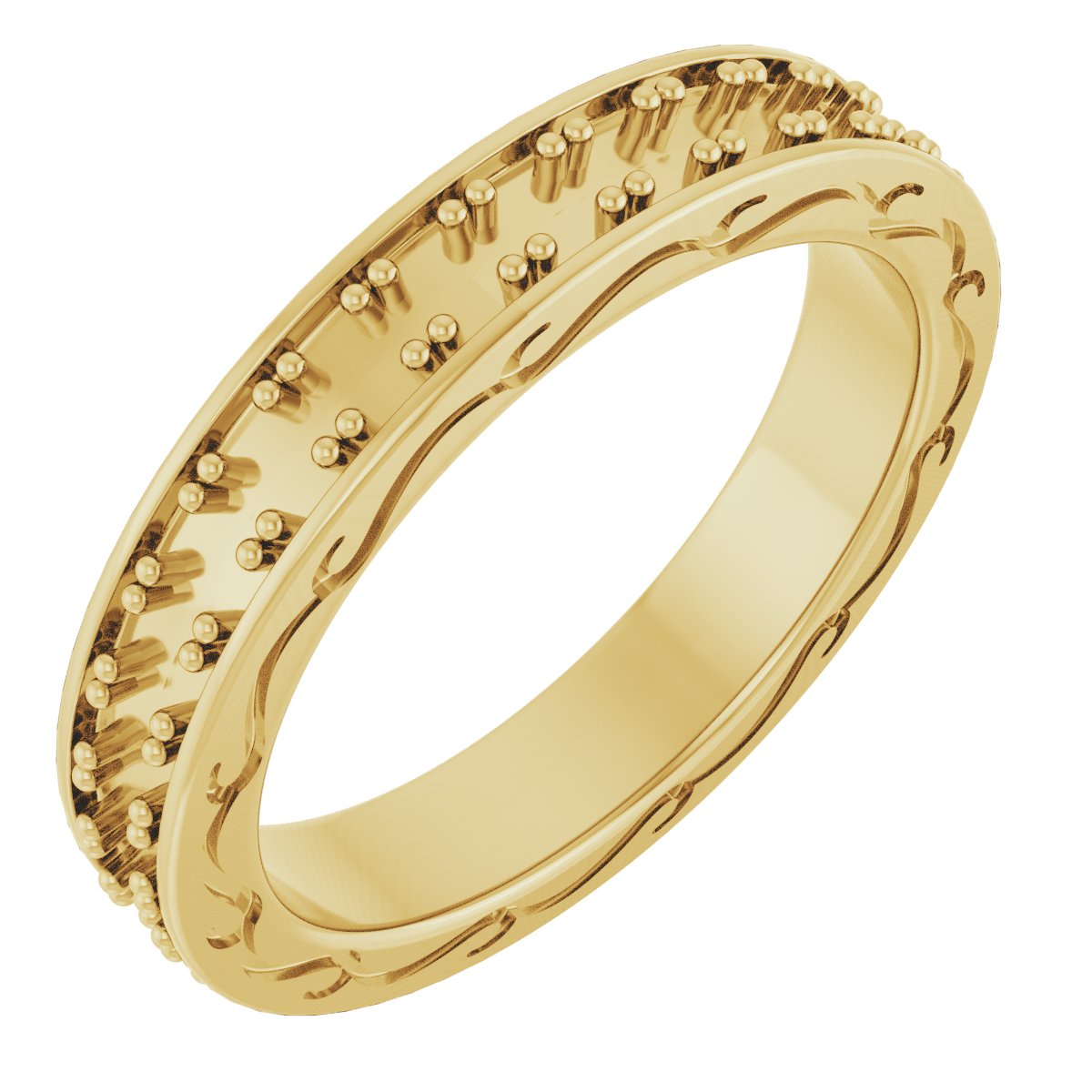 14K Yellow .875 CTW Diamond Round Eternity Band Size 7 Ref 12152131