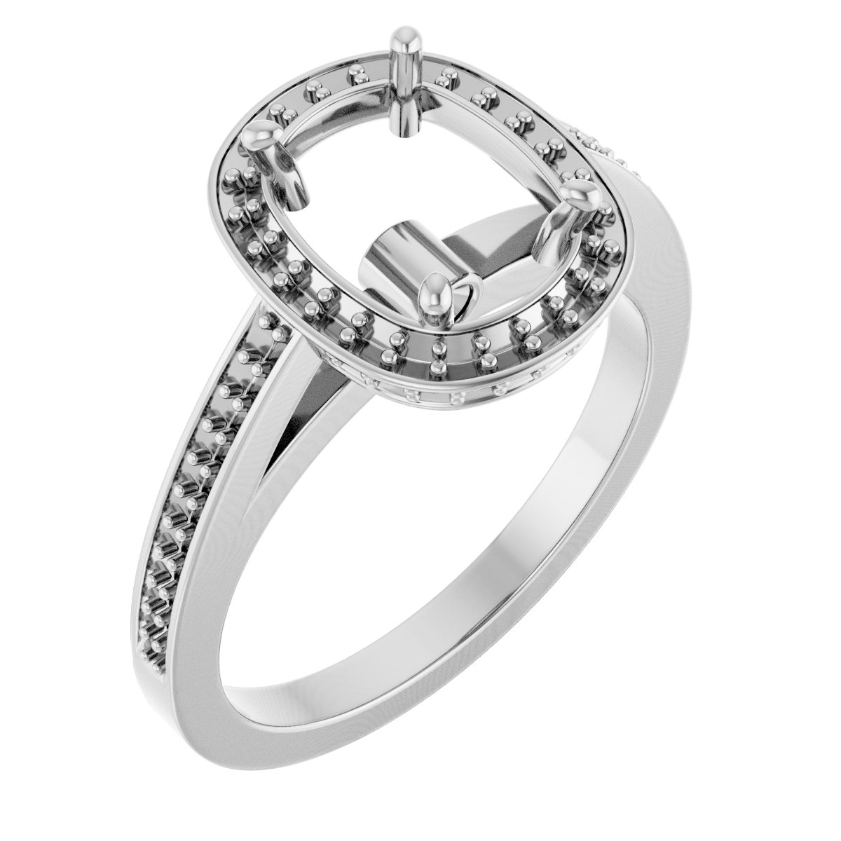 Halo-Style Engagement Ring
