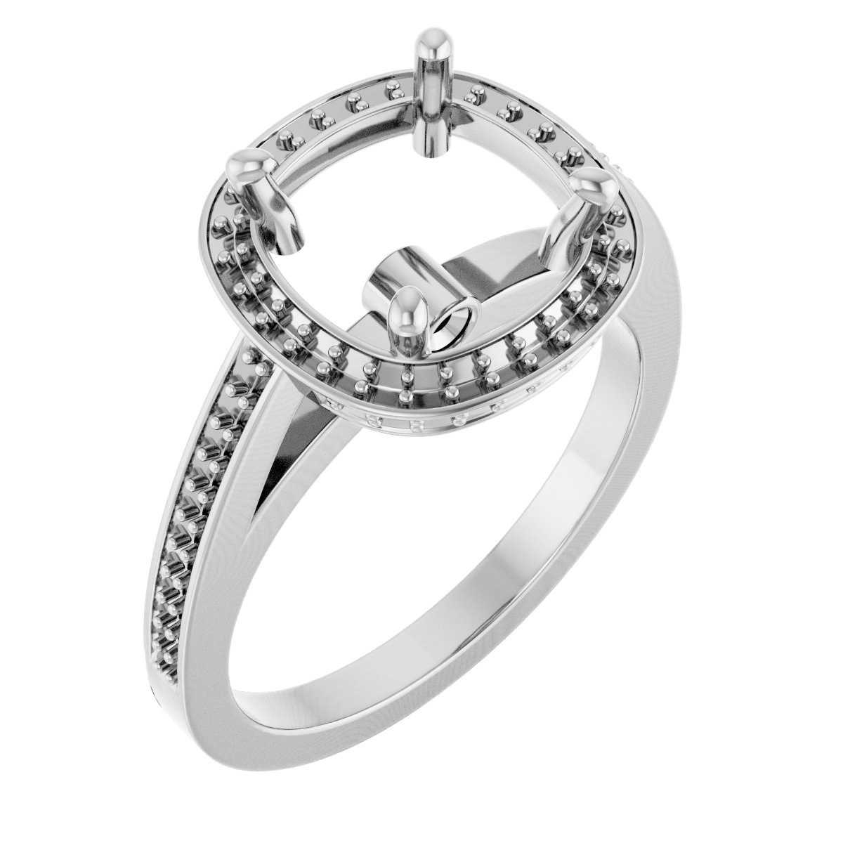 Halo-Style Engagement Ring