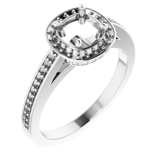 Halo-Style Engagement Ring