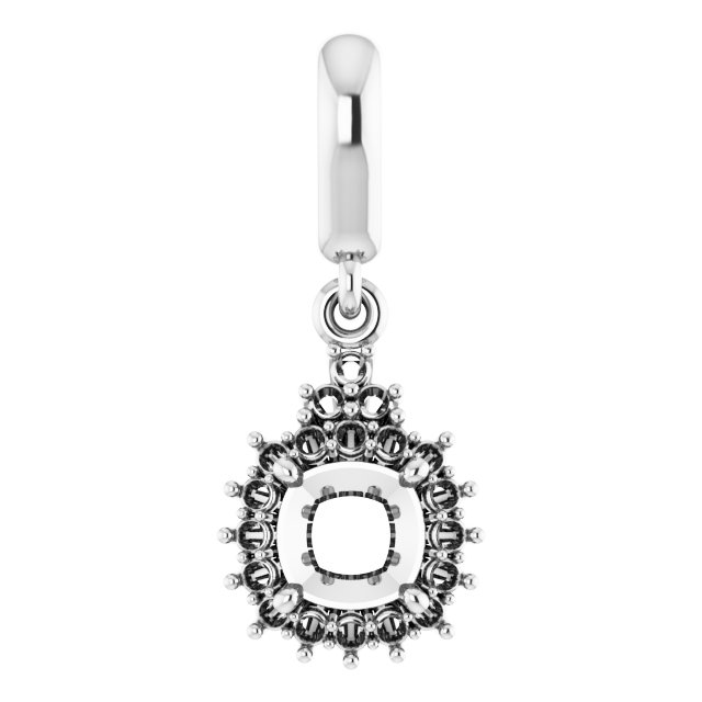 Accented Halo-Style Pendant