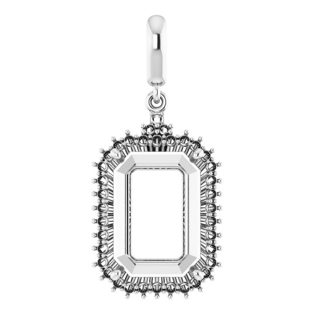 Accented Halo-Style Pendant