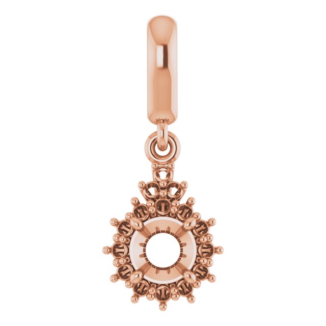 Accented Halo-Style Pendant