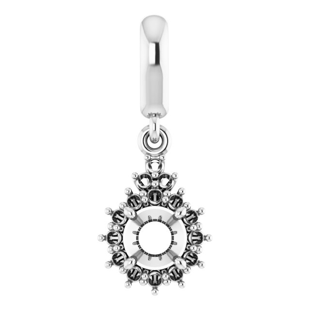 Accented Halo-Style Pendant