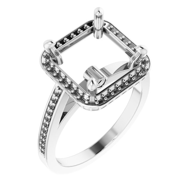 Halo-Style Engagement Ring