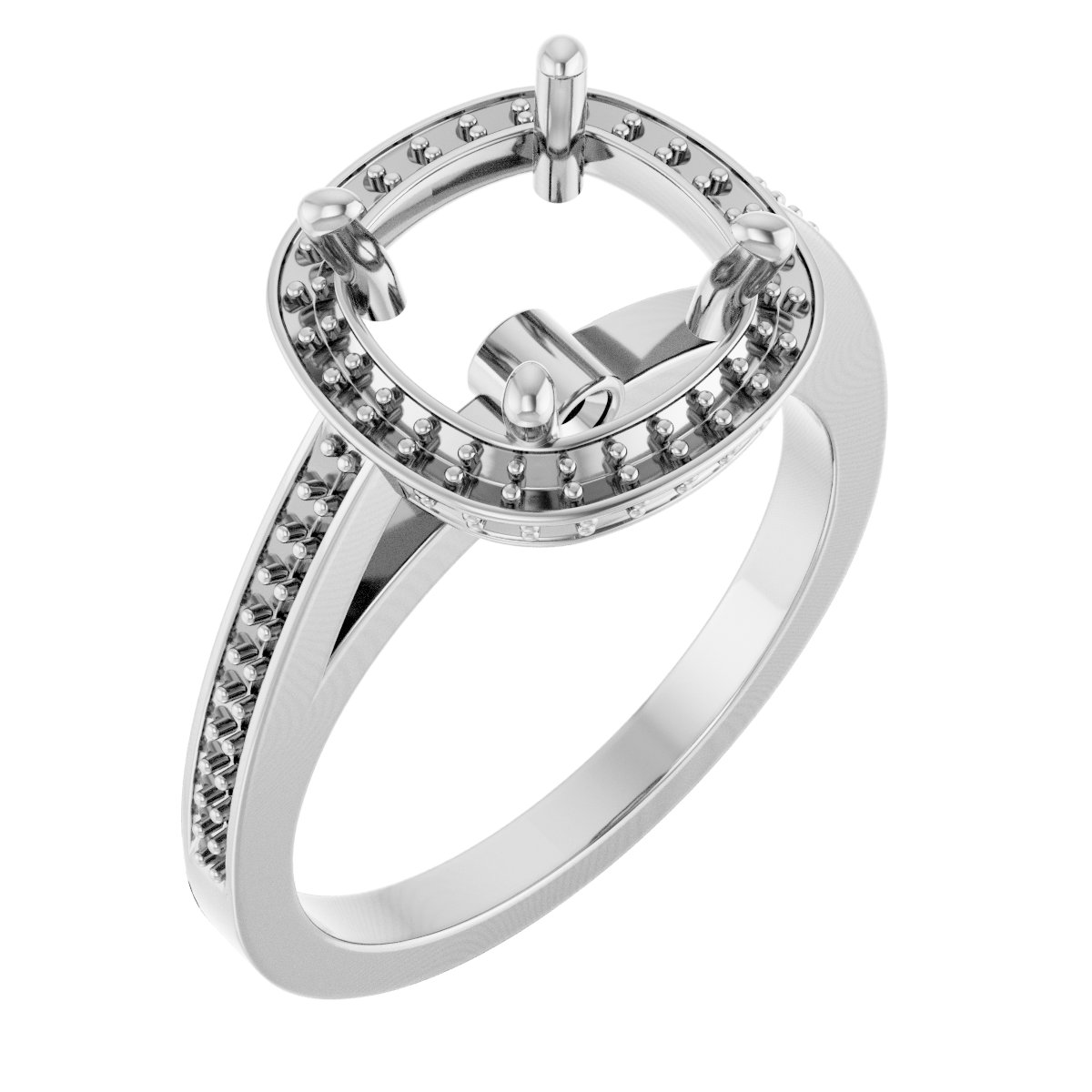 Halo-Style Engagement Ring
