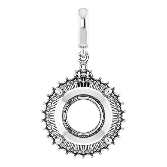 Accented Halo-Style Pendant