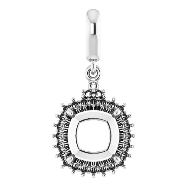 Accented Halo-Style Pendant