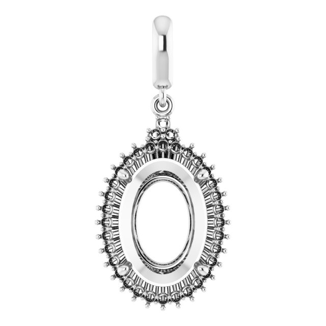 Accented Halo-Style Pendant