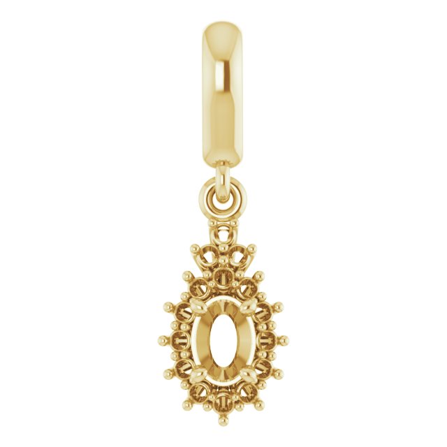 Accented Halo-Style Pendant