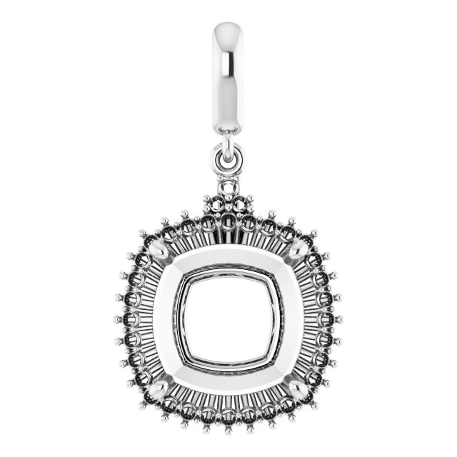 Accented Halo-Style Pendant