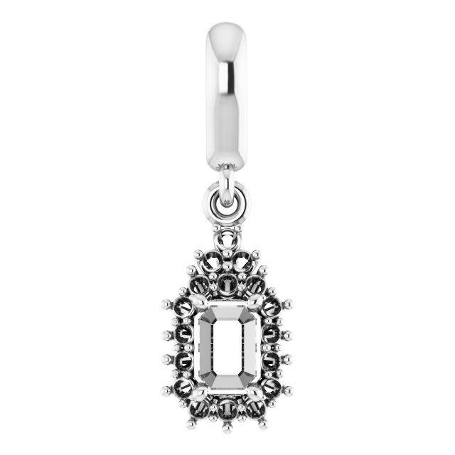 Accented Halo-Style Pendant