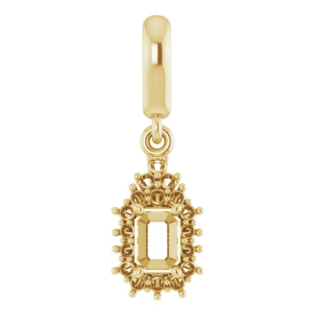 Accented Halo-Style Pendant