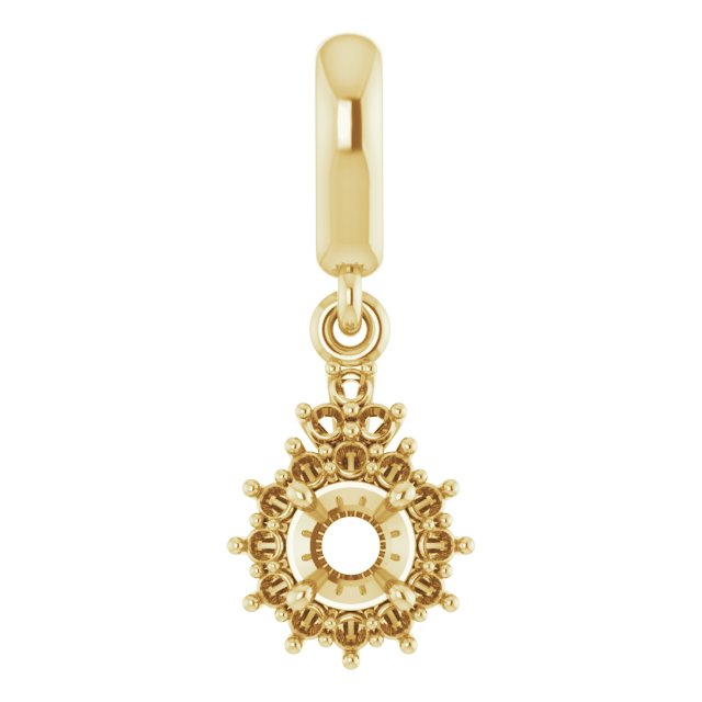 Accented Halo-Style Pendant