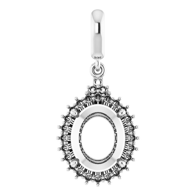 Accented Halo-Style Pendant