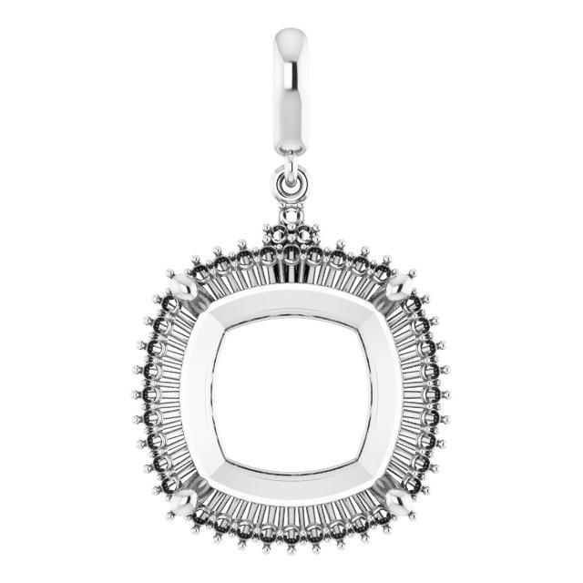 Accented Halo-Style Pendant