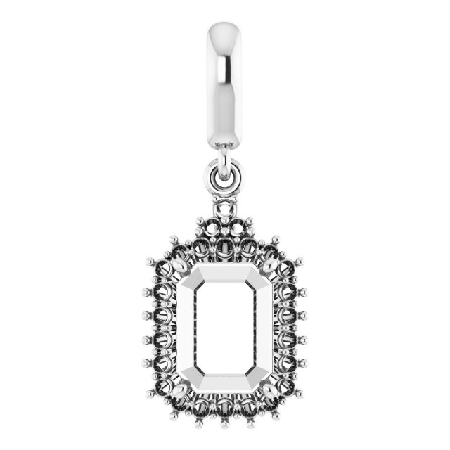 Accented Halo-Style Pendant