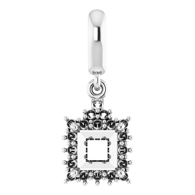 Accented Halo-Style Pendant