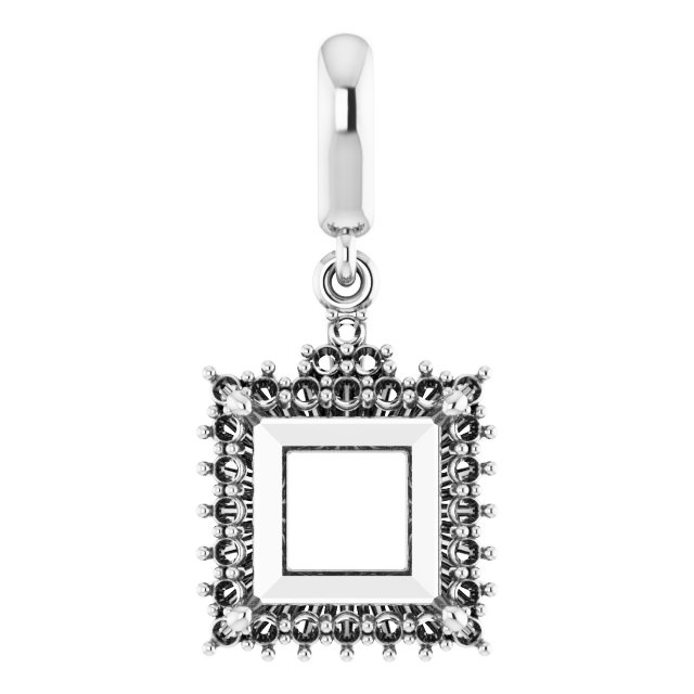 Accented Halo-Style Pendant