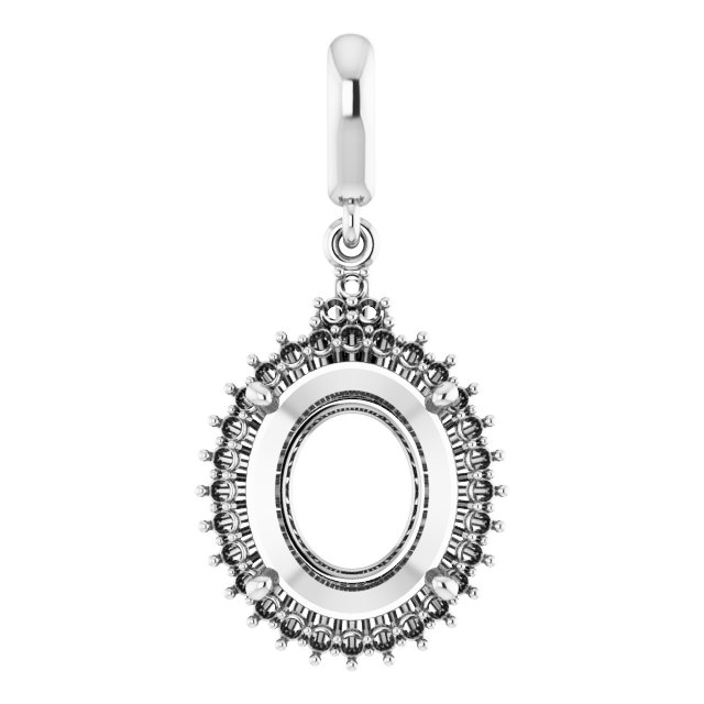 Accented Halo-Style Pendant