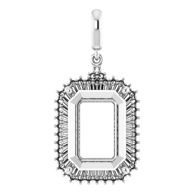Accented Halo-Style Pendant