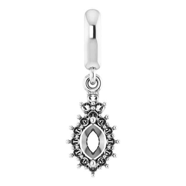 Accented Halo-Style Pendant