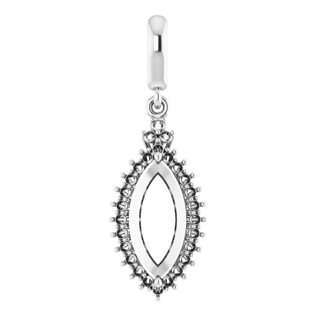 Accented Halo-Style Pendant