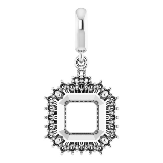 Accented Halo-Style Pendant