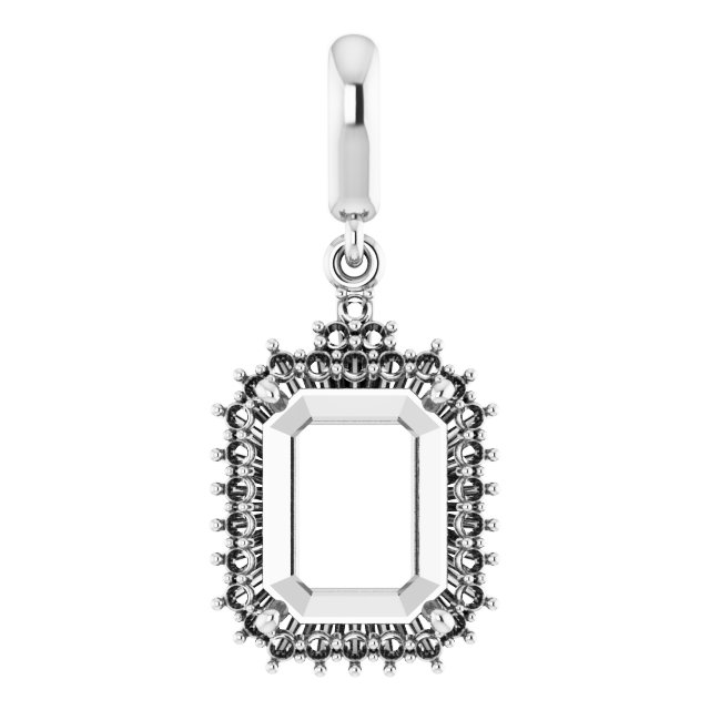 Accented Halo-Style Pendant
