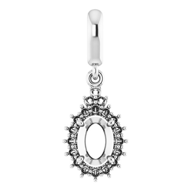 Accented Halo-Style Pendant