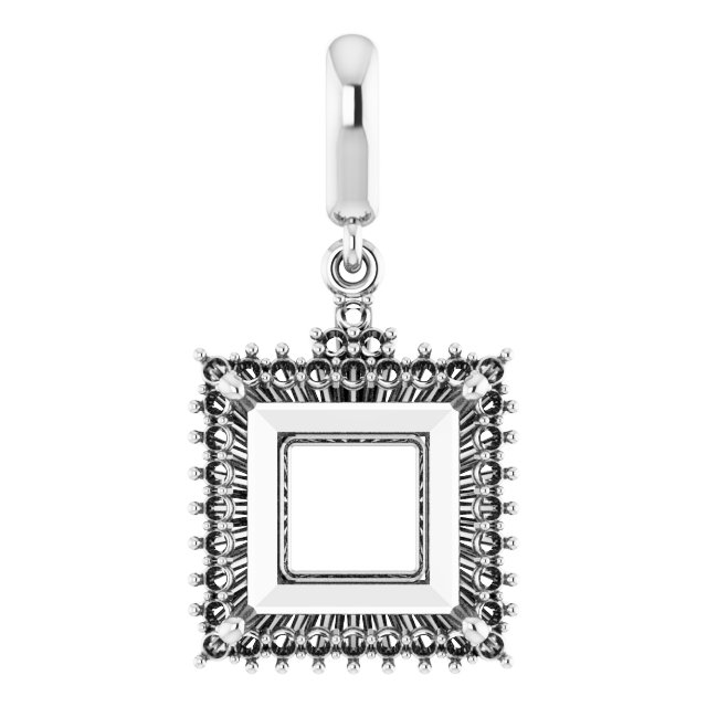 Accented Halo-Style Pendant