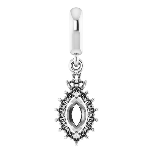 Accented Halo-Style Pendant