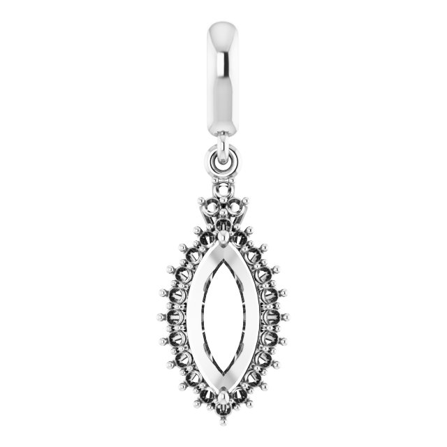 Accented Halo-Style Pendant