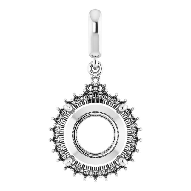 Accented Halo-Style Pendant
