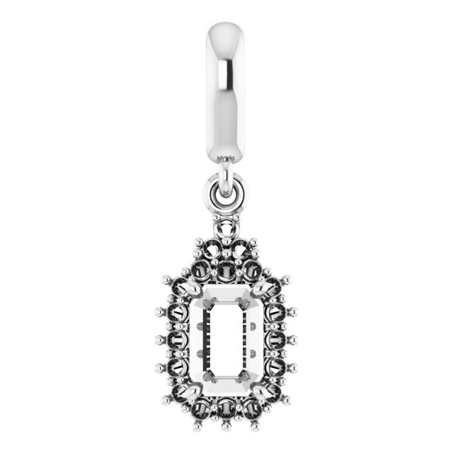 Accented Halo-Style Pendant
