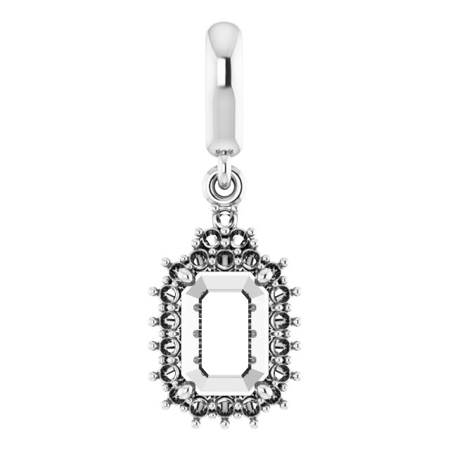 Accented Halo-Style Pendant
