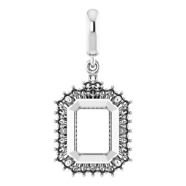 Accented Halo-Style Pendant