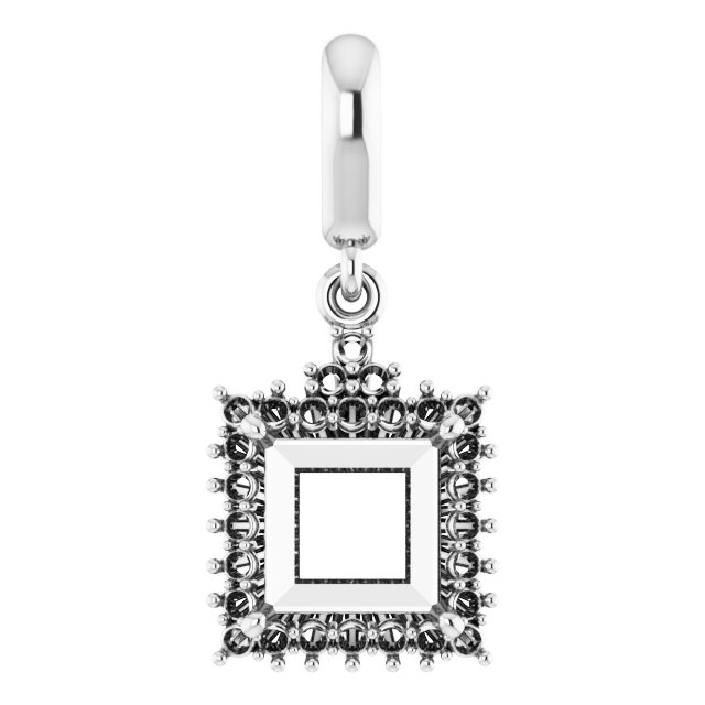 Accented Halo-Style Pendant