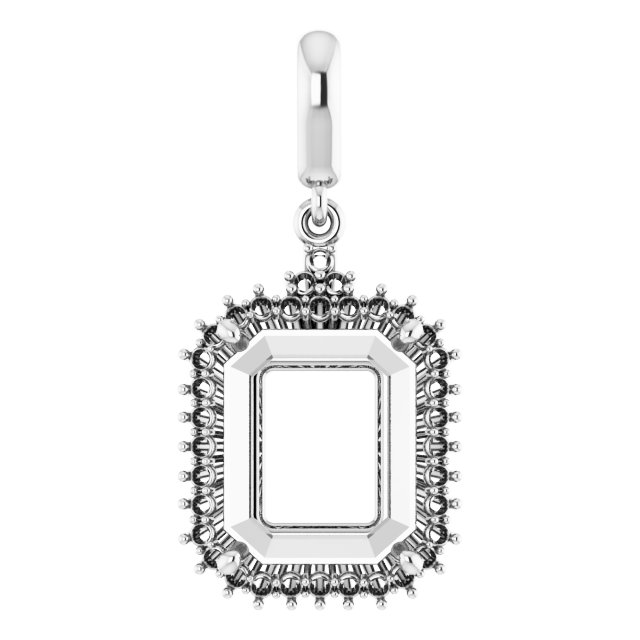 Accented Halo-Style Pendant