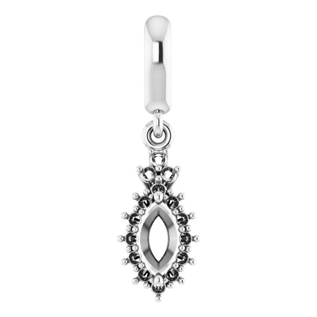 Accented Halo-Style Pendant