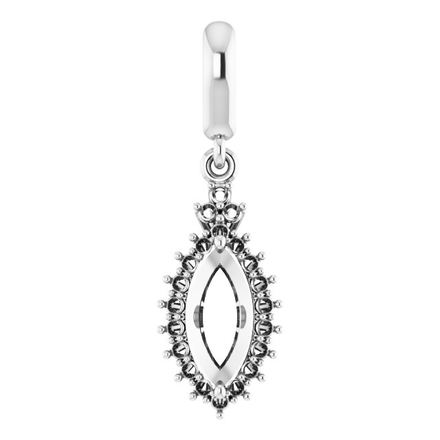 Accented Halo-Style Pendant