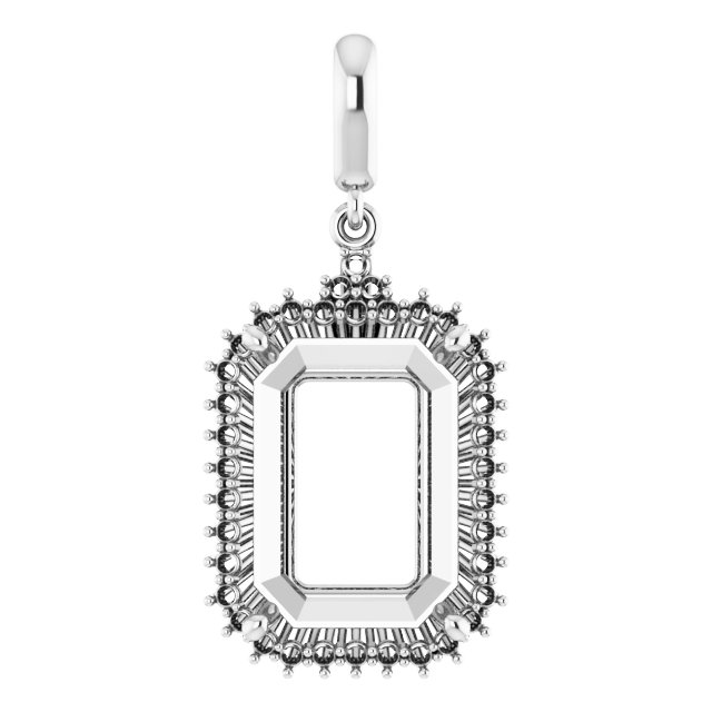 Accented Halo-Style Pendant