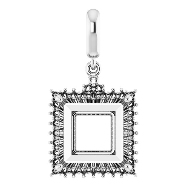 Accented Halo-Style Pendant
