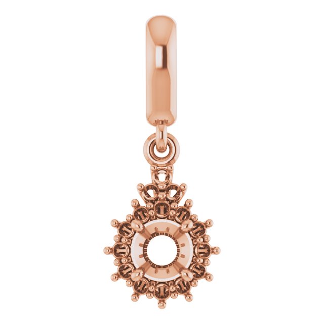Accented Halo-Style Pendant