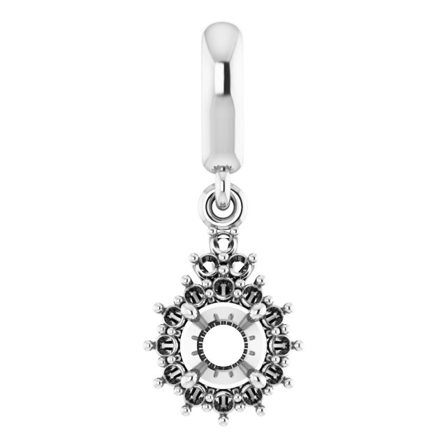 Accented Halo-Style Pendant
