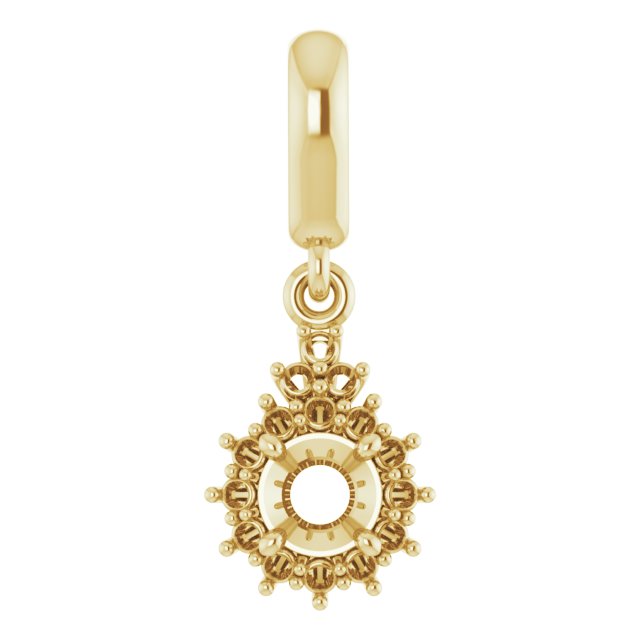 Accented Halo-Style Pendant