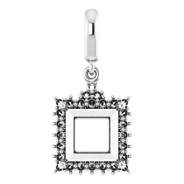 Accented Halo-Style Pendant